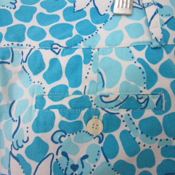 Lioness Leopard Ankle Crop Pant Blue Daisy Pockets - Picture 12 of 12